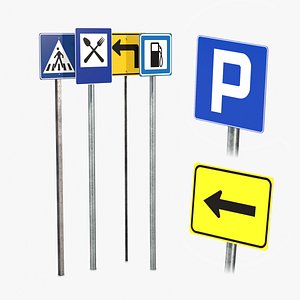 Road Signs Pack - Service and Information