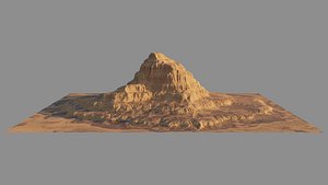8K Detailed Cliff Landscape 3D model