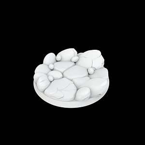 Broken Boulder Base 3D Print Mode model
