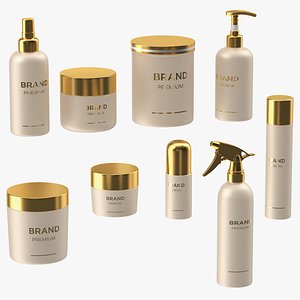 Cosmetic Package Set Gold