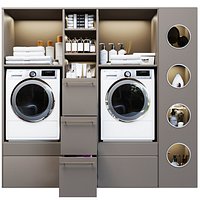laundry washing machine cosmetics towel a vacuum cleaner household chemicals iron closet decor set 2