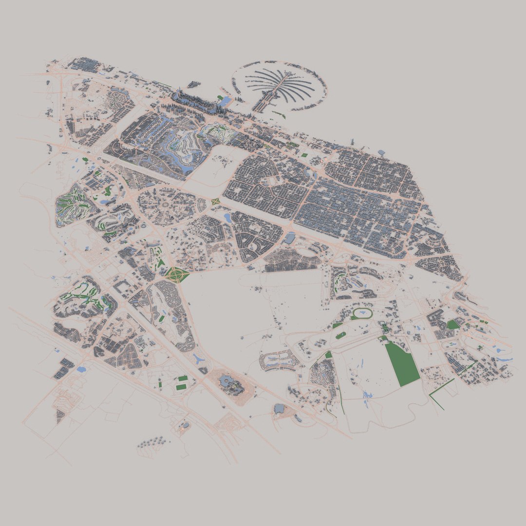 3D The Palm Jumeirah Dubai Model TurboSquid 2293731