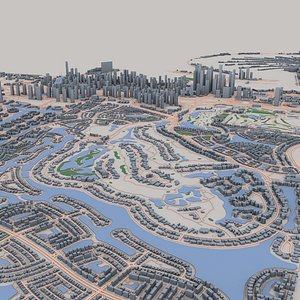 3D The Palm Jumeirah Dubai model