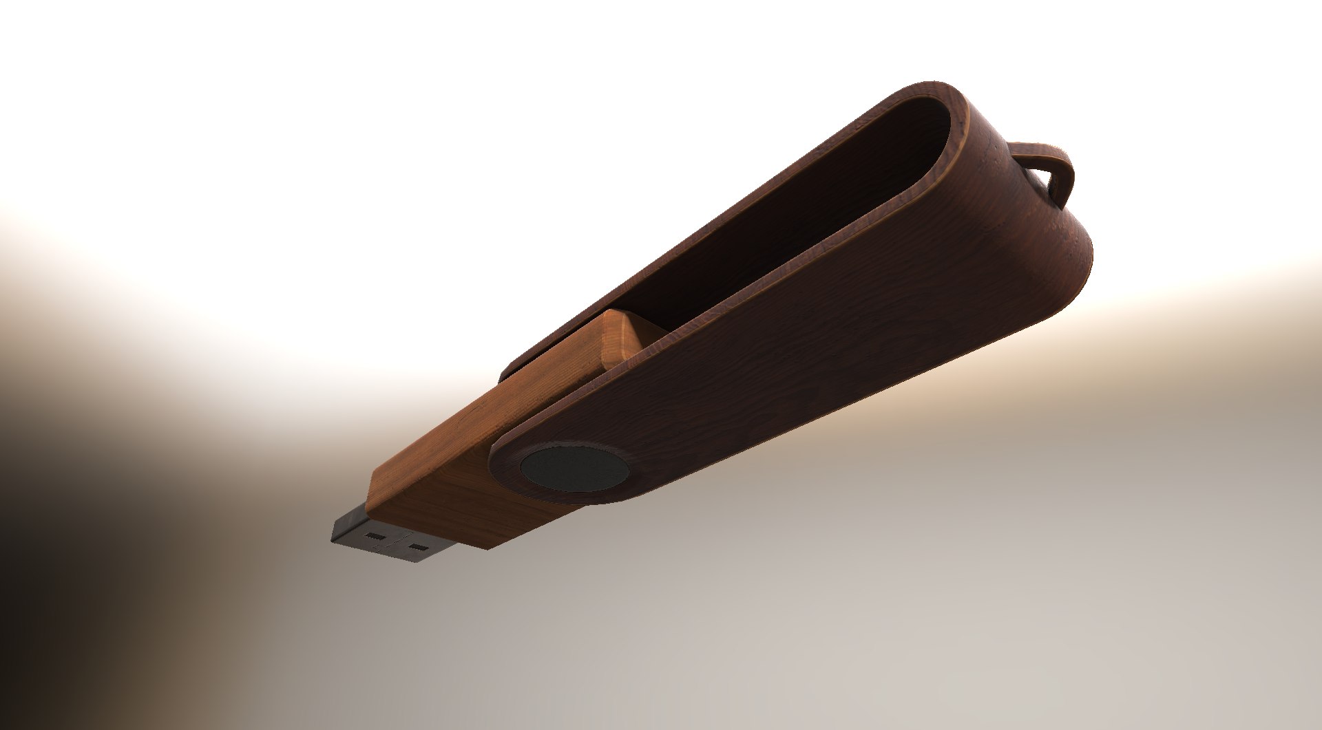 Version Usb Stick Wood 3d Dxf