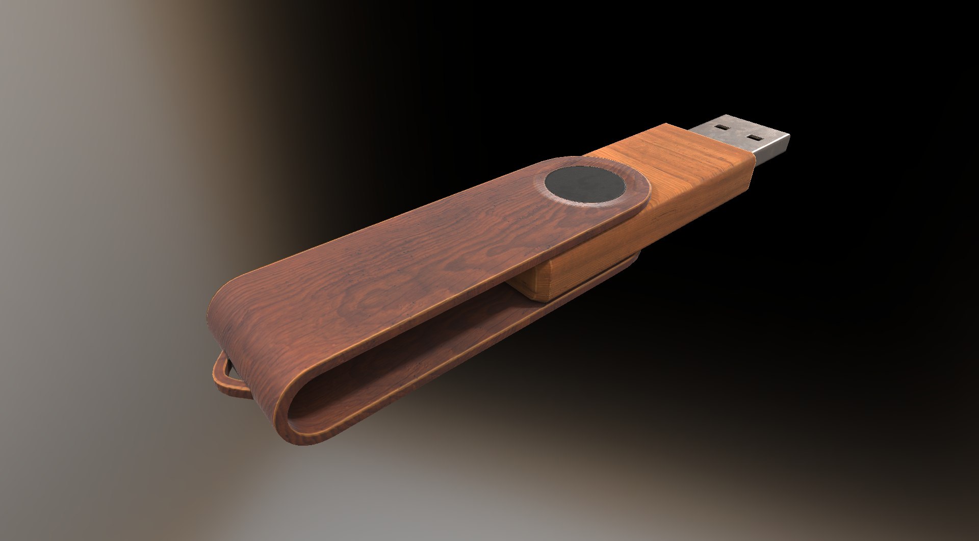 Version Usb Stick Wood 3d Dxf