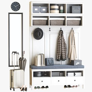 3D IKEA Hemnes hallway 2 model