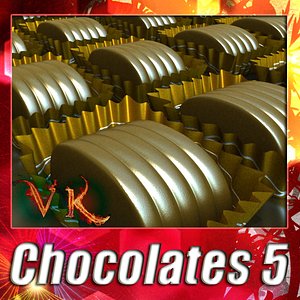 3d chocolates chocolat model