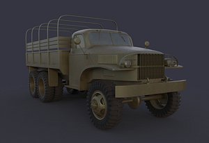 3D model military truck