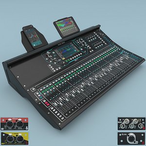 3D AllenHeath SQ-7 Digital mixing console