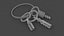 Keys with keychain B