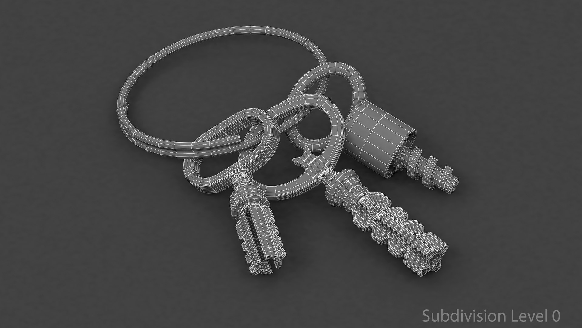 3D Keys with keychain B https://p.turbosquid.com/ts-thumb/Hj/16rwls/Dq/wire_a1/jpg/1752943521/1920x1080/fit_q87/d0194a753acdf51907542f701647271615c2b76d/wire_a1.jpg