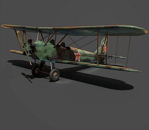 Soviet Po-2 Night Witch Aircraft - Low-Poly Efficient Asset