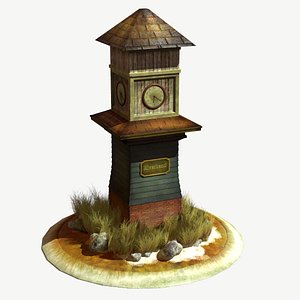 clock tower obj