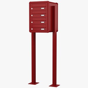 Mailbox System - Briefkastenanlage 3D model