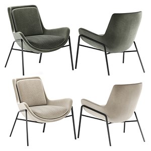 3D model Mia Armchair by Naustro Accent Collection