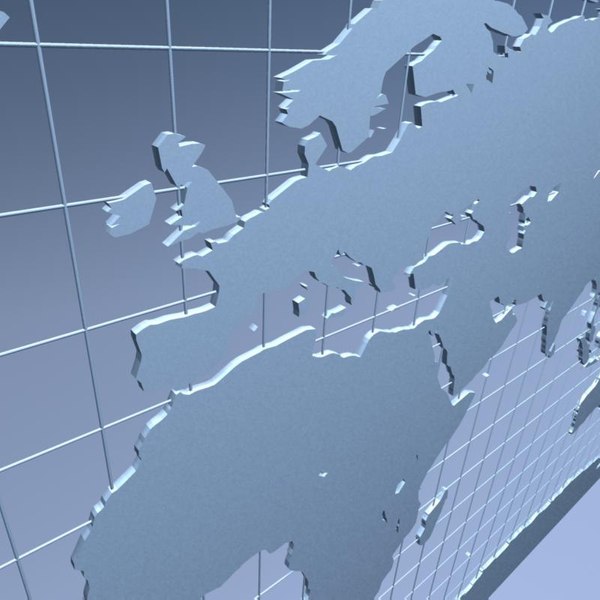 3d earth continents