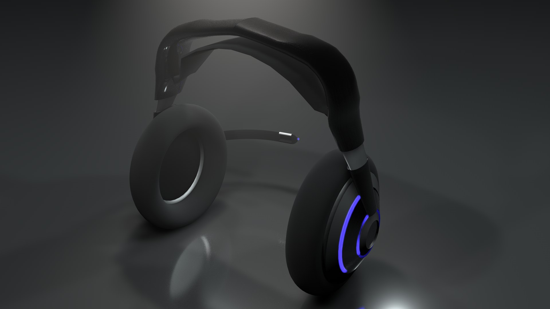 Headphones Bluetooth Gaming 3D Model - TurboSquid 1293799