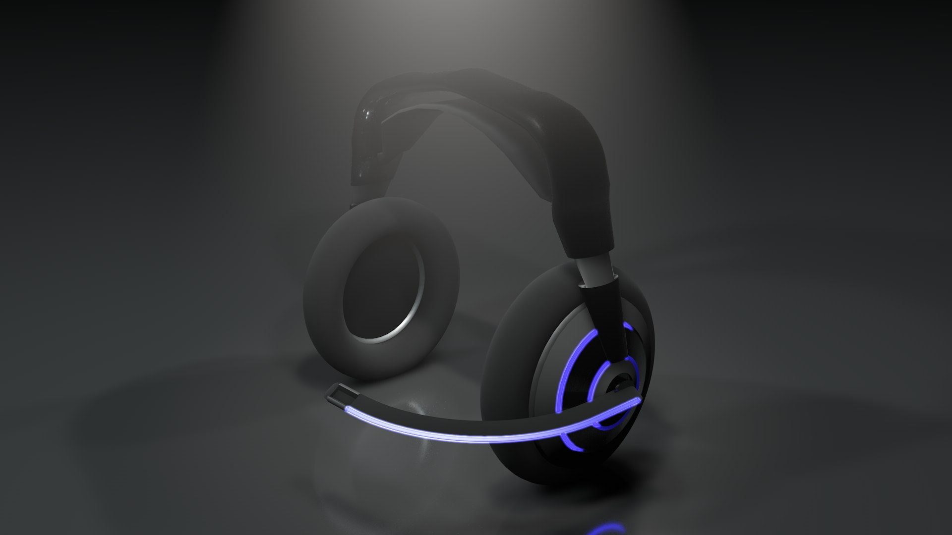Headphones Bluetooth Gaming 3D Model - TurboSquid 1293799