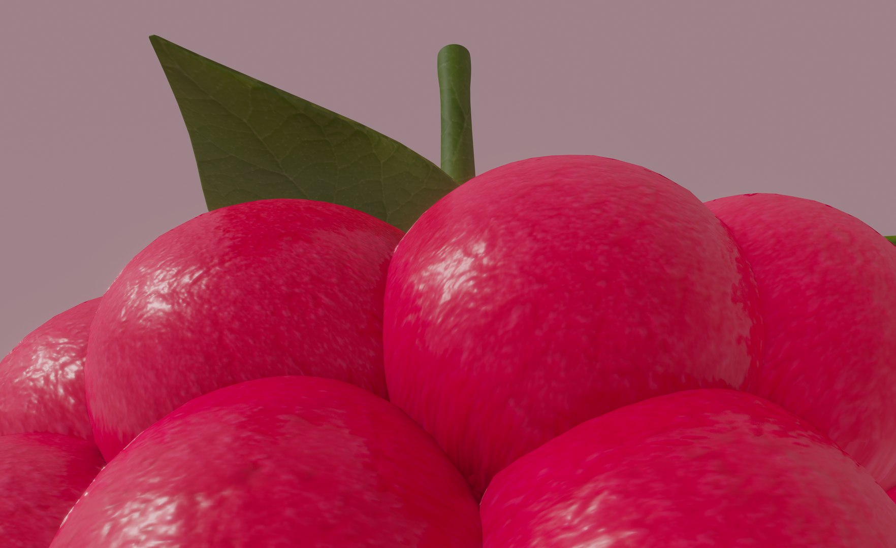 3D raspberry fruit food model - TurboSquid 1611131