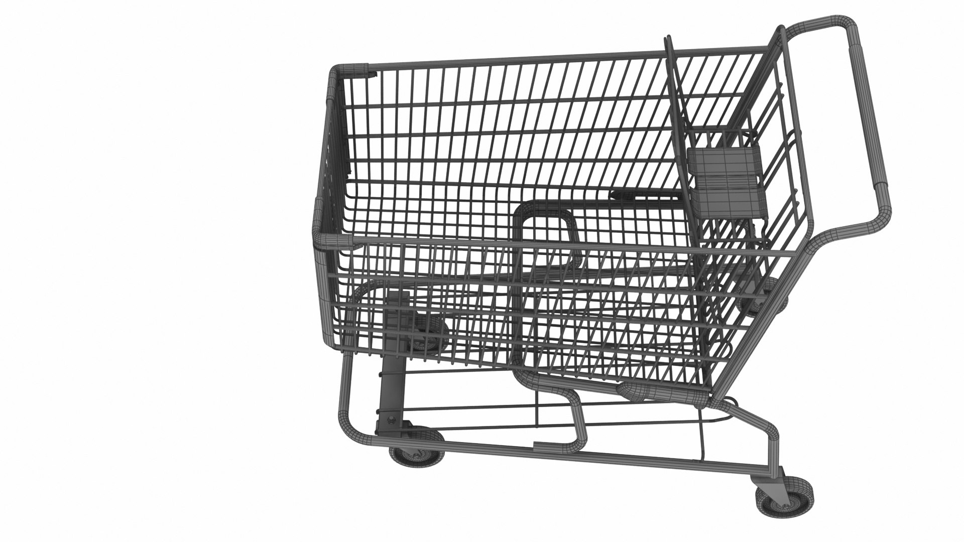3D Model Shopping Cart Metal Animated Unwrapped - TurboSquid 2419691
