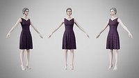 Dress 36 Electric Maze Lines