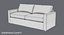 transitional-2-seater-sofa 3D model