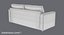 transitional-2-seater-sofa 3D model