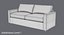 transitional-2-seater-sofa 3D model