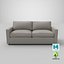 transitional-2-seater-sofa 3D model