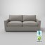 transitional-2-seater-sofa 3D model