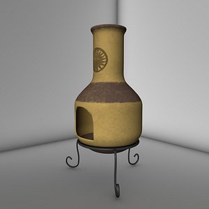 3d chimenea chiminea model