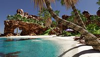 Tropical Beach Scene