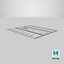 3D model Power Grid Access Panel 064 White