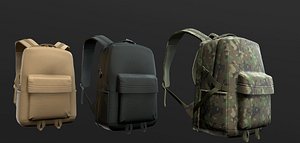 3D backpack 2 lod color