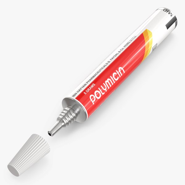 modelo 3d Tubo de ungüento de aluminio médico Polymicin - TurboSquid ...
