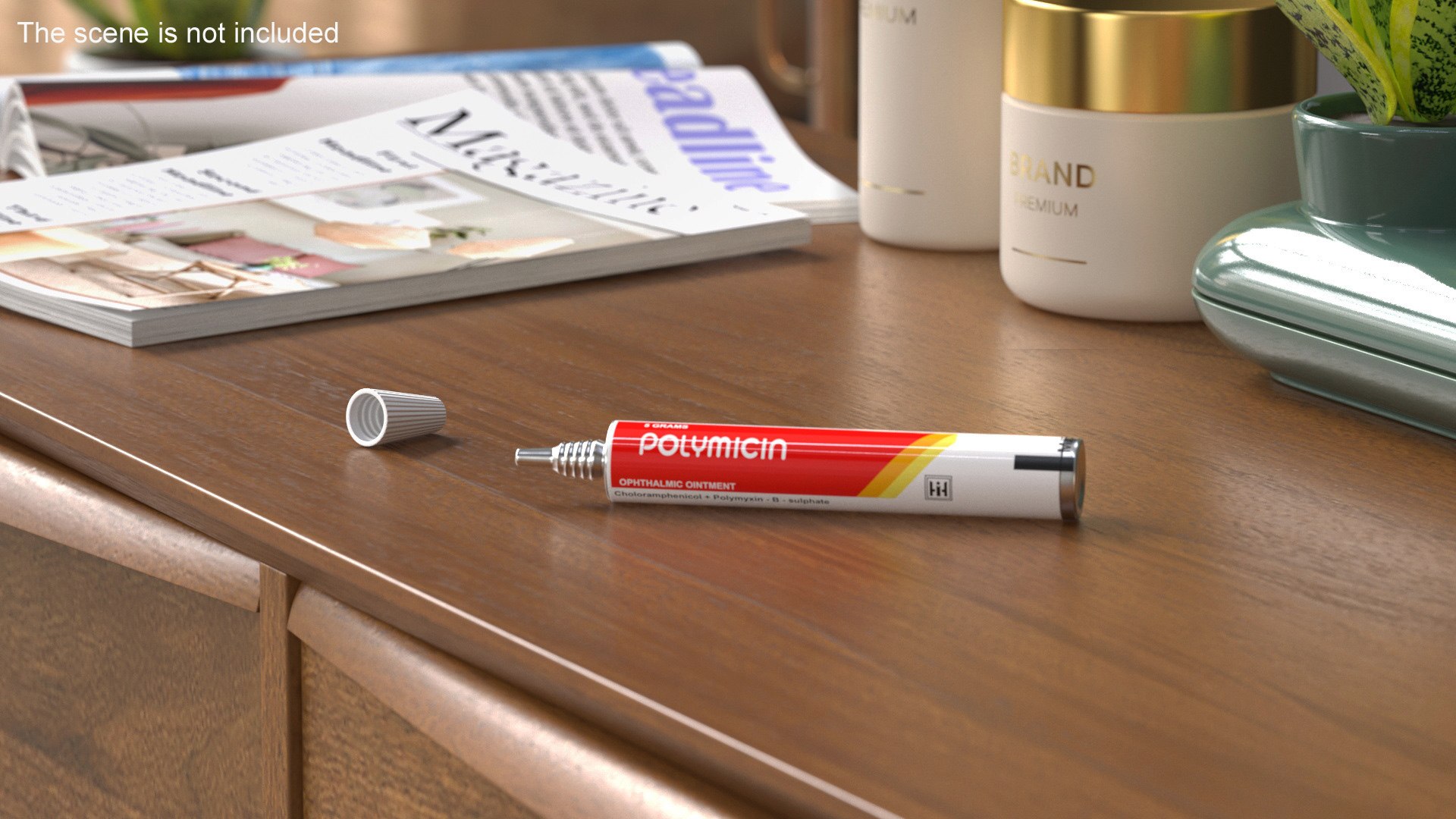 Medical Aluminum Ointment Tube Polymicin Model - TurboSquid 2279871