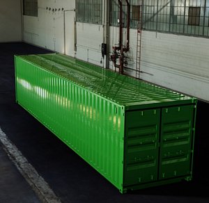 40ft iso shipping container 3d model