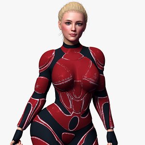 Realistic Detailed Sci-Fi Woman - Silvi 3D model