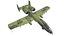 A-10A Thunderbolt II Low-poly