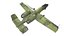 A-10A Thunderbolt II Low-poly