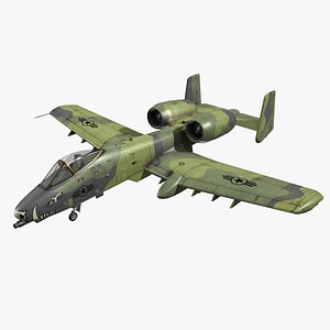 a-10a fighter plane 3D model
