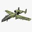 A-10A Thunderbolt II Low-poly