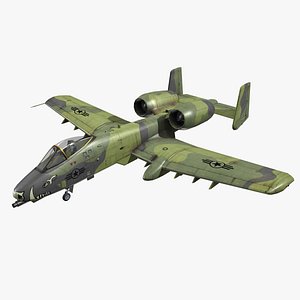 A-10A Thunderbolt II Low-poly
