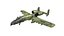 A-10A Thunderbolt II Low-poly