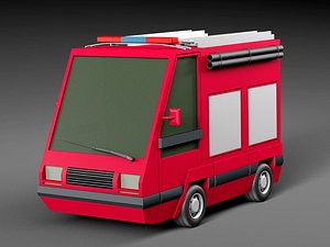 3D cartoon car