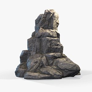 3D Rock Boulder 7 model