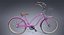 Realistische Beach Cruiser Bike Frau