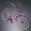 Realistische Beach Cruiser Bike Frau