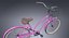 Realistische Beach Cruiser Bike Frau