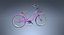 Realistische Beach Cruiser Bike Frau